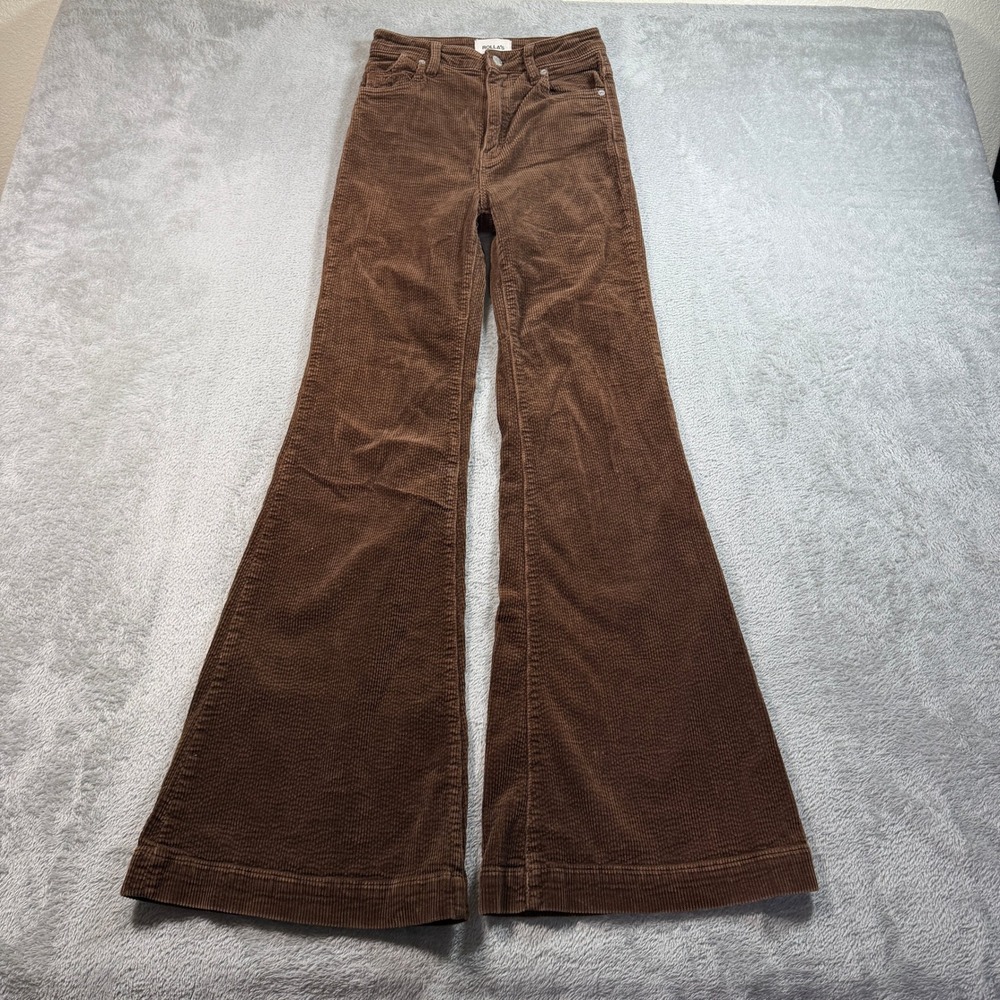 Rolla's Eastcoast Flare Corduroy Pants Women Size 25 Brown High Rise Boho